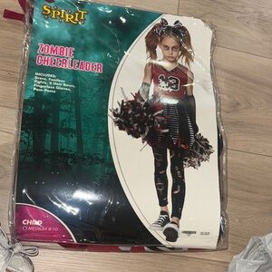 Spirit Kids Zombie Cheerleader Costume - Black and Red